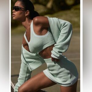 Alo Tennis Club Sweater Knit Zip Up and Skirt